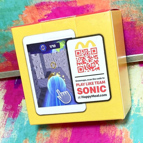 BRAND NEW SONIC THE HEDGEHOG 3 MOVIE x MCDONALDS PROMO #3 TOY ** YELLOW ROLLER - Picture 2 of 4